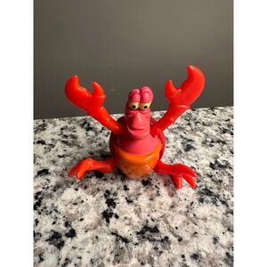 Disney Sebastian The Little Mermaid Figure Toy Red Crab Action